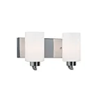Galaxy Lighting 718732CH 2-Lumières 200W Chrome Lampe de salle de bain