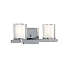 Galaxy Lighting 718777CH 2-Lumières 120W Chrome Lampe de salle de bain