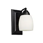 Galaxy Lighting 724131BK 1-Lumière 100W Noir Lampe de salle de bain