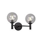 Galaxy Lighting 725942BK-CL 2-Lumières 80W Noir Lampe de salle de bain