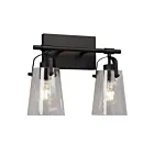 Galaxy Lighting 726252BK 2-Lumières 200W Noir Lampe de salle de bain