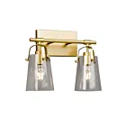 Galaxy Lighting 726252GD 2-Lumières 200W Peint en or doux Lampe de salle de bain