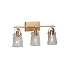 Galaxy Lighting 726253GD 3-Lumières 300W Peint en or doux Lampe de salle de bain
