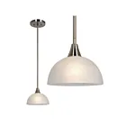 Galaxy Lighting 812781BN 1-Lumière 60W Nickel brossé Suspendu