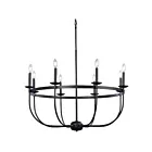 Galaxy Lighting 825826BK 8-Lumières 480W Noir Lustre