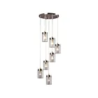 Galaxy Lighting 919857BN 7-Lumières 280W Nickel brossé Suspendu