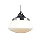 Galaxy Lighting 924580CH-WH 1-Lumière 60W Chrome Suspendu