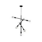 Galaxy Lighting 926331BK 7-Lumières 420W Noir Suspendu