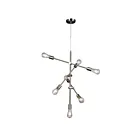 Galaxy Lighting 926331BN 7-Lumières 420W Nickel brossé Suspendu