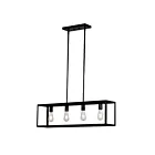 Galaxy Lighting 926755BK 4-Lumières 240W Noir Suspendu