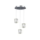Galaxy Lighting L923063CH 3-Lumières 18W Chrome Suspendu