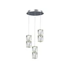 Galaxy Lighting L923064CH 6-Lumières 36W Chrome Suspendu