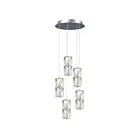 Galaxy Lighting L923066CH 10-Lumières 60W Chrome Suspendu