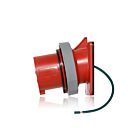 Leviton 330B7WLEV Entrée broche et manchon 30A - Rouge