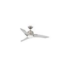 Ventilateur de plafond 44" Kendal Lighting Scimitar Led AC19544L-SN 5W 3-lames bronze huilé