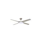 Ventilateur de plafond 52" Kendal Lighting Lopro AC21352-SN 25W 4-lames nickel satiné