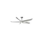 Ventilateur de plafond 52" Kendal Lighting Max-5 AC23452-SN 15W 5-lames nickel satiné