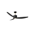 Ventilateur de plafond 52" Kendal Lighting Elemont AC30452-BLK-OCB 3-lames Noir mat/Laiton huilé