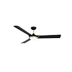 Ventilateur de plafond 60" Kendal Lighting Ori AC30760-BLK-OCB 3-Lames Noir et Laiton