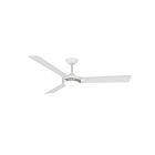 Ventilateur de plafond 60" Kendal Lighting Ori AC30760-MWH-SN 3-Lames Nickel satiné et blanc