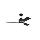Ventilateur de plafond 42" Kendal Lighting Nuvel 42 AC30842-BLK-SN 3-Lames Noir et nickel satiné