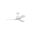 Ventilateur de plafond 42" Kendal Lighting Nuvel 42 AC30842-MWH-OCB 3-Lames Laiton et Blanc