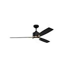 Ventilateur de plafond 52" Kendal Lighting Nuvel 52 AC30852-BLK-OCB 3-Lames Noir et Laiton