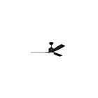 Ventilateur de plafond 52" Kendal Lighting Nuvel 52 AC30852-BLK 3-Lames Noir