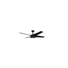 Ventilateur de plafond 52" Kendal Lighting Vela AC30952-BLK 4-Lames Noir