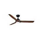 Kendal Lighting AC41252-BLK-DW Aquilo 22W 52" Noir et noyer foncé Ventilateur de plafond