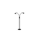 Kendal Lighting FL4048-2-BLK Noir 100W Lampe sur pied