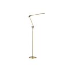 Kendal Lighting FL8702-BRS-BLK Dovu 8W Laiton et noir Lampe sur pied