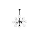 Suspendu Kendal Lighting Phoenix PF101-12L-BLK 480W 12-lumières noir