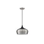 Suspendu Kendal Lighting Orian PF130-SN-BLK 1-lumière 100W Nickel satiné