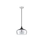 Suspendu Kendal Lighting Orian PF132-CH-BLK 1-lumière 100W Chrome/Noir