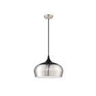 Suspendu Kendal Lighting Orian PF134-SN-BLK 1-lumière 100W Nickel satiné