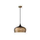 Suspendu Kendal Lighting Orian PF135-BRS-BLK 1-lumière 100W Noir