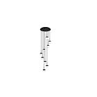Plafonnier suspendu Kendal Lighting Nuon PF150-9LPA-BLK 225W 9-lumières noir