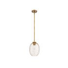 Suspendu Kendal Lighting flocon d'or razzle PF184-BRS-GF 1-lumière 100W laiton