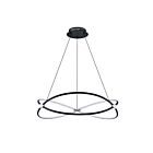 Suspendu LED Kendal Lighting HOOP PF200-BLK-CH 57W Noir