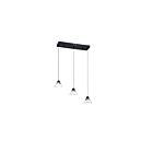 Suspendu LED Kendal Lighting Geo PF213-3LBR-BLK 18W 3-lumières noir