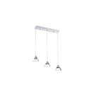 Suspendu LED Kendal Lighting Geo PF213-3LBR-CH 18W 3-lumières chrome