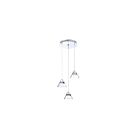 Suspendu LED Kendal Lighting Geo PF213-3LPA-CH 18W 3-lumières chrome