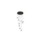 Suspendu LED Kendal Lighting Geo PF213-9LPA-BLK 54W 9-lumières noir