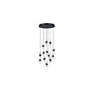 Kendal Lighting PF265-13LPA-BLK Silhouettes 13-Lumières 104W Noir mat LED Suspendue