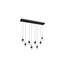 Kendal Lighting PF265-8LRT-BLK Silhouettes 8-Lumières 60W Noir mat LED Suspendue