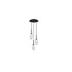 Kendal Lighting PF271-3LPA-BLK Soren 50W LED Noir Suspendu