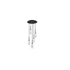 Kendal Lighting PF271-5LPA-BLK Soren 50W LED Noir Suspendu