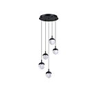 Kendal Lighting PF279-5LPA-BLK Marin 6W Noir Suspendu CCT Sélectionnable