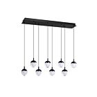 Kendal Lighting PF279-8LRT-BLK Marin 62W Noir Suspendu CCT Sélectionnable